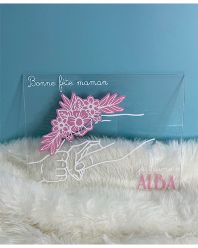 Plaque en plexiglass 15x20cm personnalisable