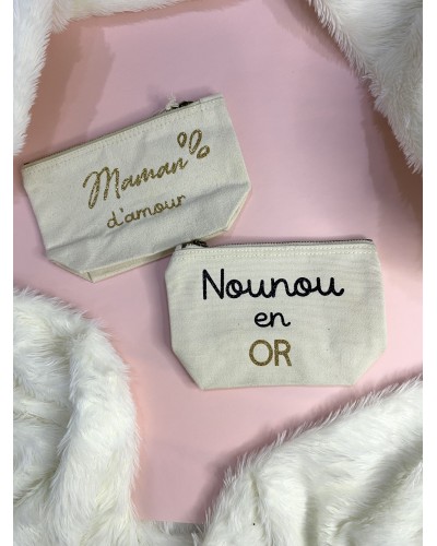 Trousse en coton personnalisable