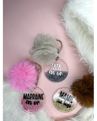 Porte-clés en acrylique personnalisable
