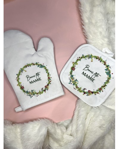 Set de cuisine - gant et manique personnalisables
