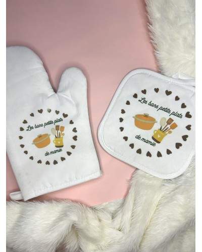 Set de cuisine - gant et manique personnalisables