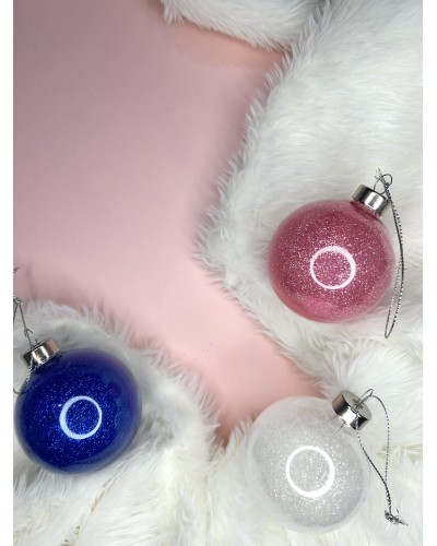 Boule de Noël en verre personnalisée 6 cm – Cadeau Noël unique et personnalisé