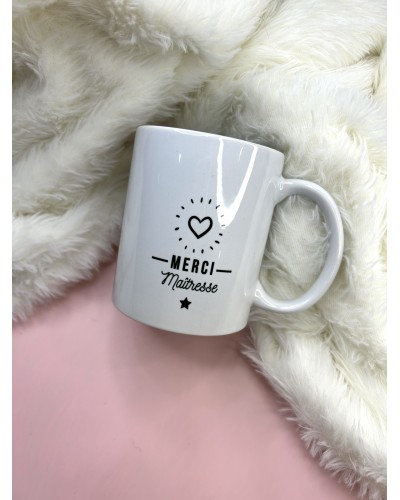 Mug Merci Maîtresse – Cadeau de fin d’année scolaire – Idée cadeau maîtresse