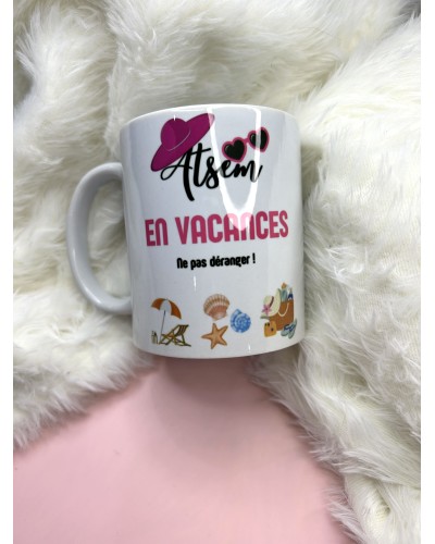 Mug « atsem en vacances »