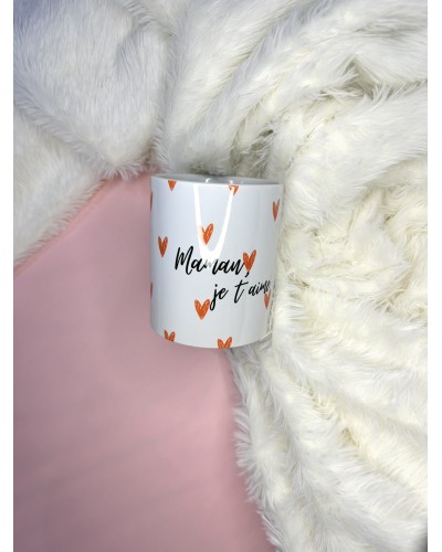 Mug illustré « Maman je t’aime » – Cadeau fête des mères prêt à offrir
