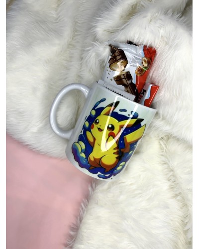 Mug garni Kinder - thème Pokémon
