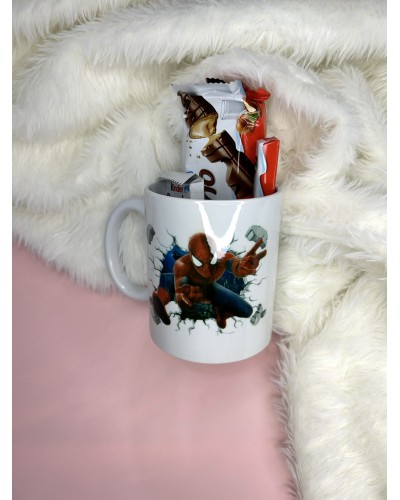 Mug garni Kinder - thème Spider-man
