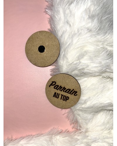 Magnet personnalisé en bois MDF 3mm – Découpe sur-mesure – Cadeau original à personnaliser