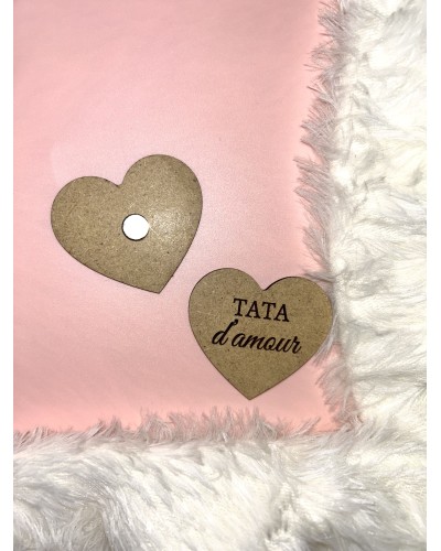 Magnet personnalisé en bois MDF 3mm – Découpe sur-mesure – Cadeau original à personnaliser