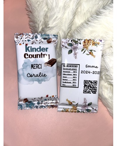 Kinder country personnalisé - chocolats gourmands à offrir pour toutes les occasions