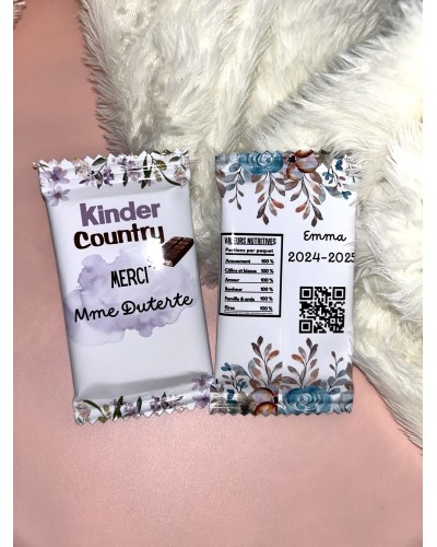 Kinder country personnalisé - chocolats gourmands à offrir pour toutes les occasions