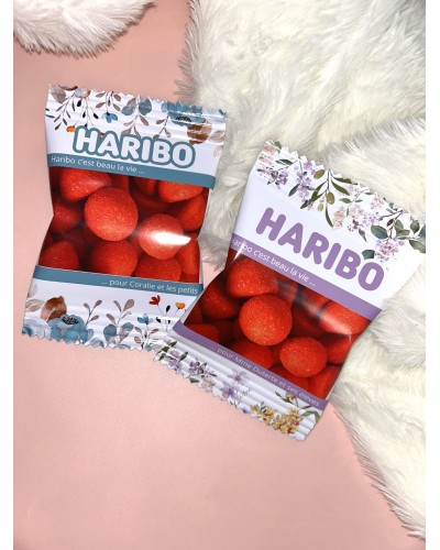 Bonbons Haribo personnalisés – Étiquette sur-mesure pour toutes les occasions