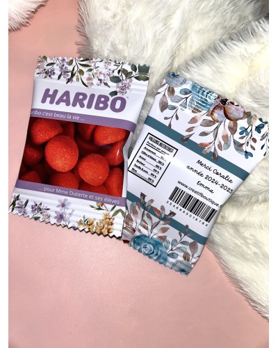 Bonbons Haribo personnalisés – Étiquette sur-mesure pour toutes les occasions