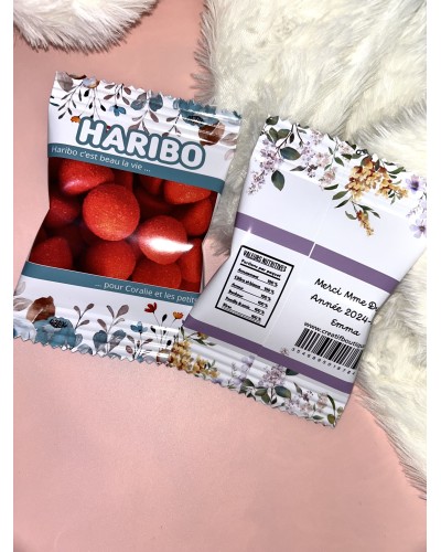 Bonbons Haribo personnalisés – Étiquette sur-mesure pour toutes les occasions