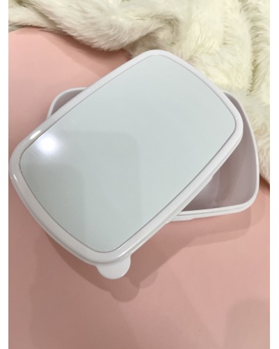 Boîte à goûter personnalisée – Blanche sublimable avec prénom ou image