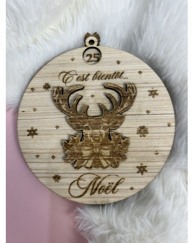 Compte à rebours “Nombre de dodos avant Noël” – Bois de peuplier 3 mm – Avec fascicule explicatif