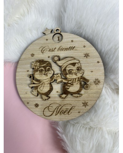 Compte à rebours “Nombre de dodos avant Noël” – Bois de peuplier 3 mm – Avec fascicule explicatif